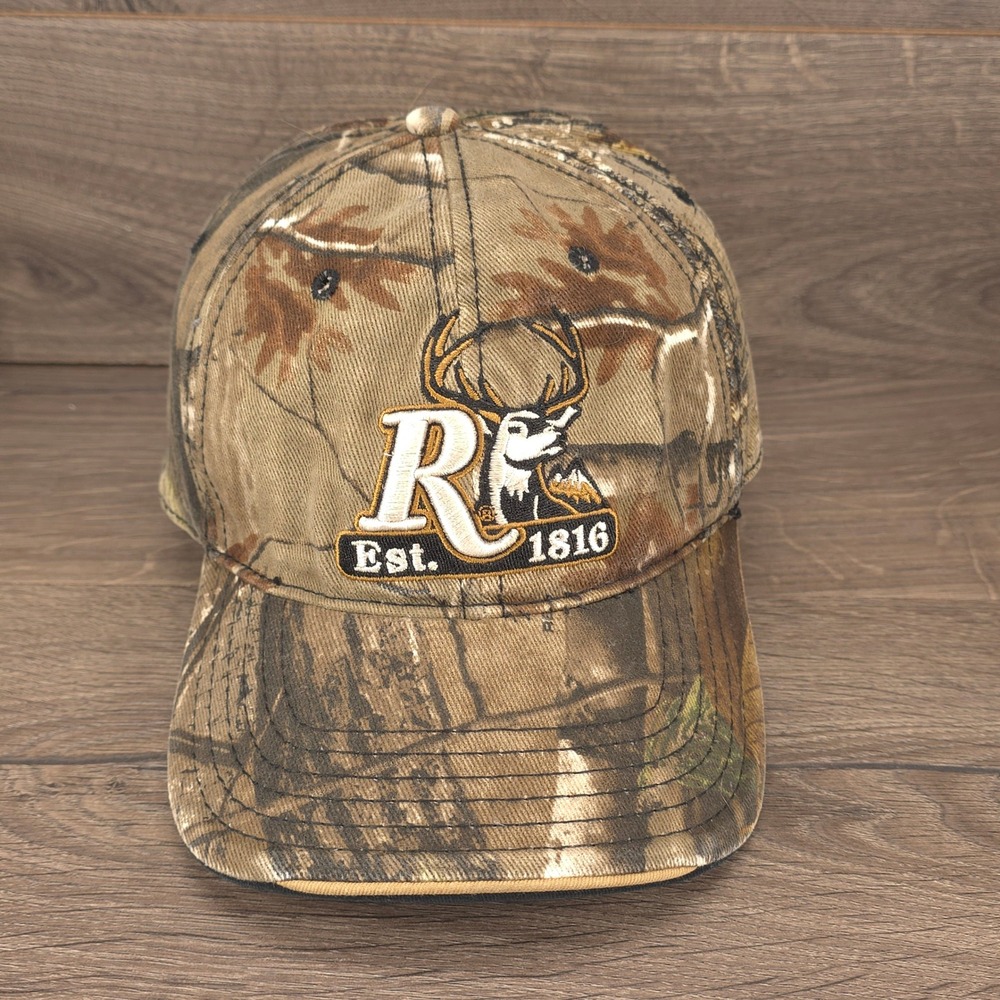 Remington Hat Cap Mens Fitted L XL Camo Realtree Deer Hunting Outdoors Sportsman